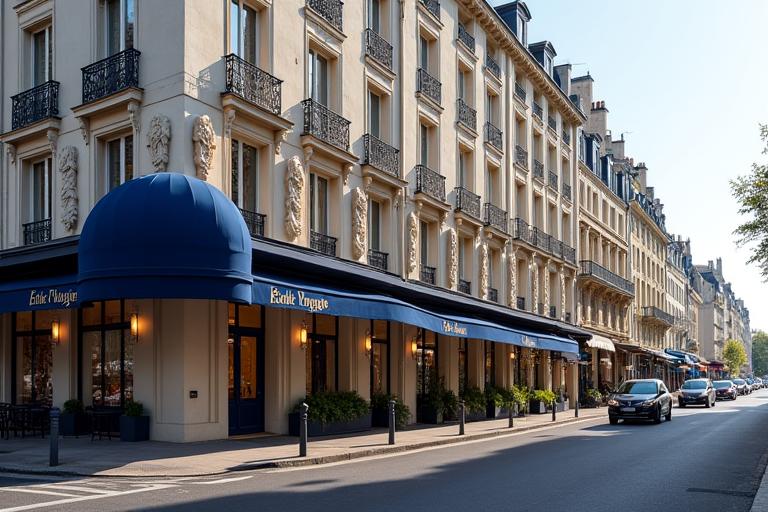 Vue extérieure élégante du bureau d'Étoile Voyage à Paris, 37 Rue du Faubourg Saint-Honoré