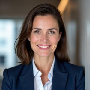 Portrait souriant du Docteur Émilie Dupont, spécialisée en médecine préventive.