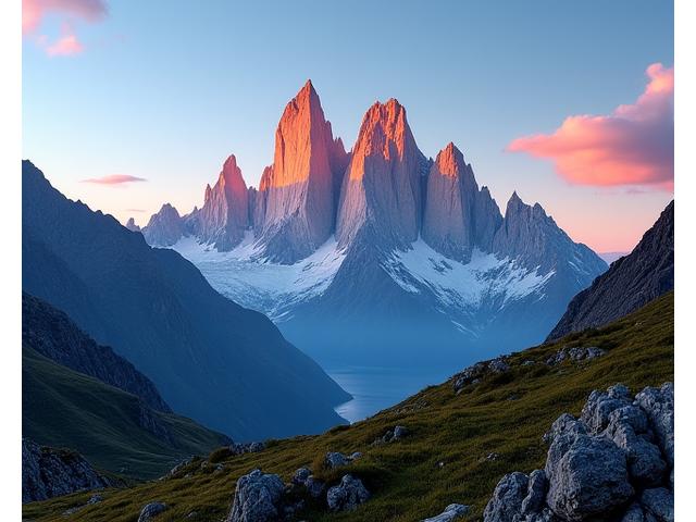 Tours majestueuses de Patagonie au lever du soleil