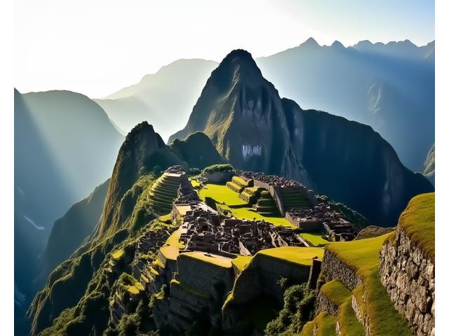 Ancienne cité inca du Machu Picchu perchée dans les Andes