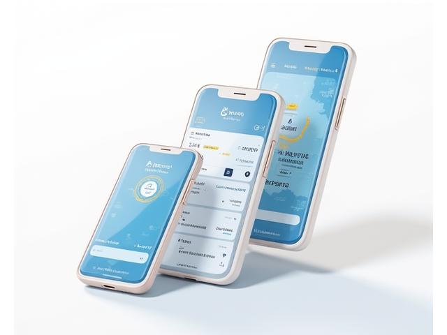 Captures d'écran de l'application mobile Étoile Voyage, affichant des fonctionnalités de réservation, un itinéraire et une carte, le tout dans un design épuré.